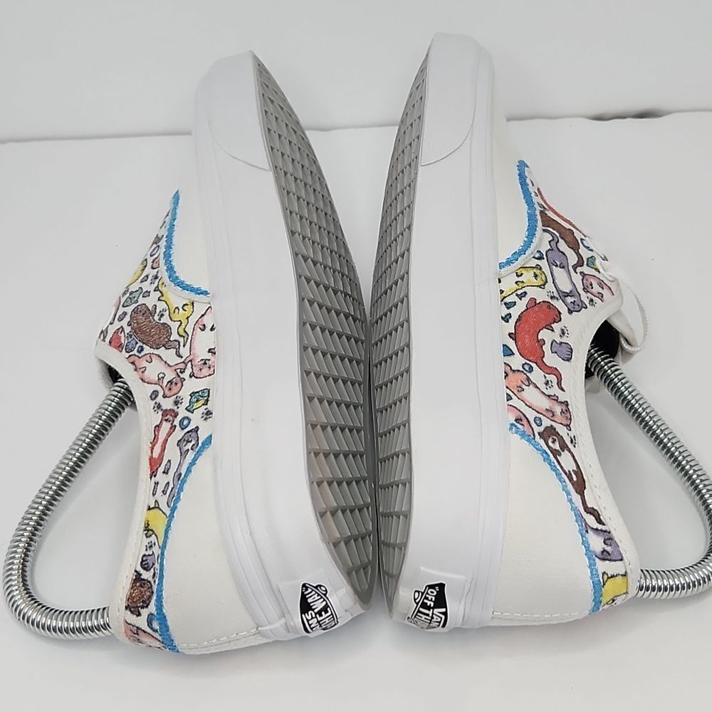 Vans White Multicolor Patterned Sneakers - image 6